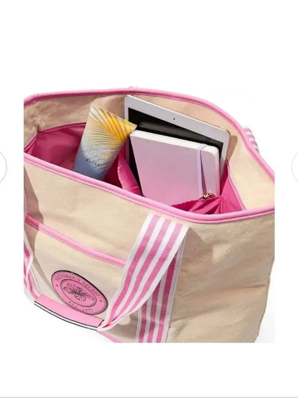 Victoria's Secret Canvas Tote Bag One Size NWT